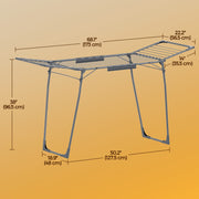 Foldable Clothes Drying Rack Space Saving Laundry Airer for Indoor and Outdoor Use by Songmics