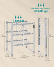 Heated clothes airer styled in a home laundry room setting