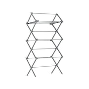 Foldable Clothes Airer in Dove Grey 3 Tier Indoor Laundry Drying Rack by Songmics