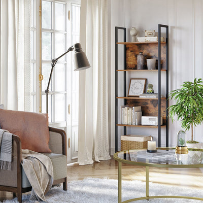 5 Tier Bookcase with Steel Frame for Stable Storage by Vasagle VASAGLE