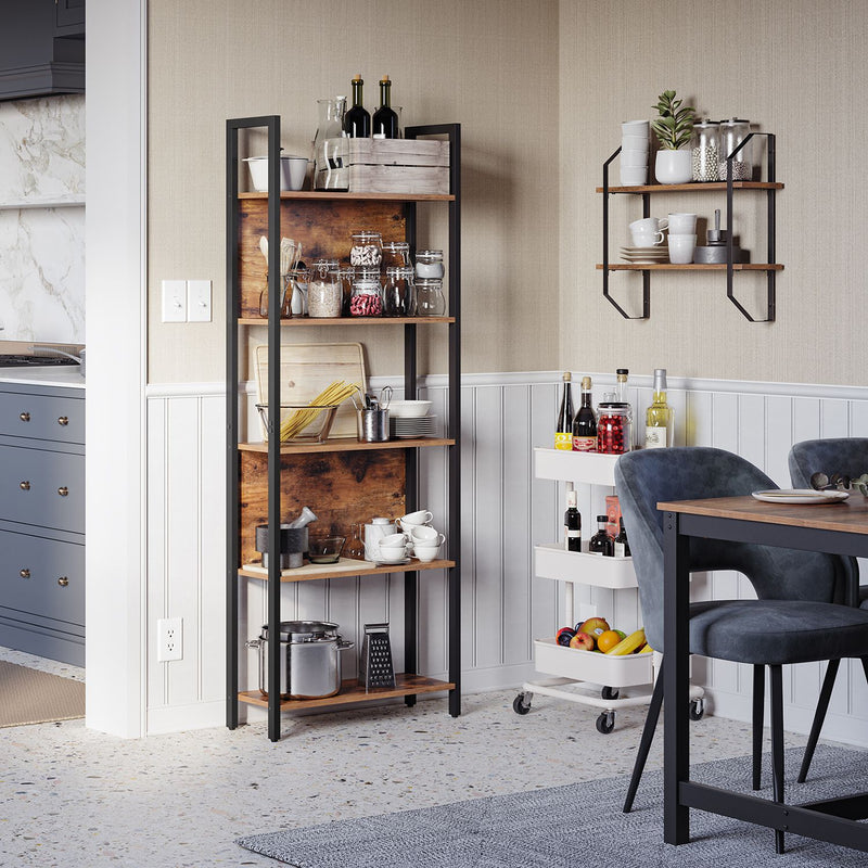 5 Tier Bookcase with Steel Frame for Stable Storage by Vasagle VASAGLE