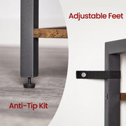 Tall 6 Tier Narrow Bookcase Slim Bookshelf for Small Spaces and Living Room by Vasagle