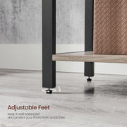 Industrial 6 Tier Bookshelf with Adjustable Shelves for Home Office and Living Room by Vasagle