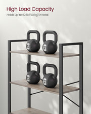 6 Tier Bookcase Shelving Unit with Open Storage for Living Room or Office by Vasagle