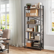 6 Tier Freestanding Bookcase for Home Office and Living Room Storage by Vasagle