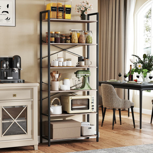 6 Tier Freestanding Bookcase for Home Office and Living Room Storage by Vasagle