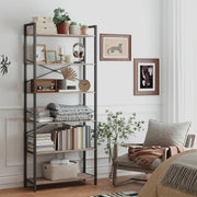 6 Tier Freestanding Bookcase for Home Office and Living Room Storage by Vasagle