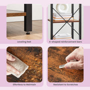 5 Tier Freestanding Bookshelf Storage Unit for Home Office and Living Room by Vasagle