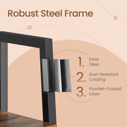 5 Tier Narrow Ladder Bookshelf for Home Office or Living Room Storage by Vasagle