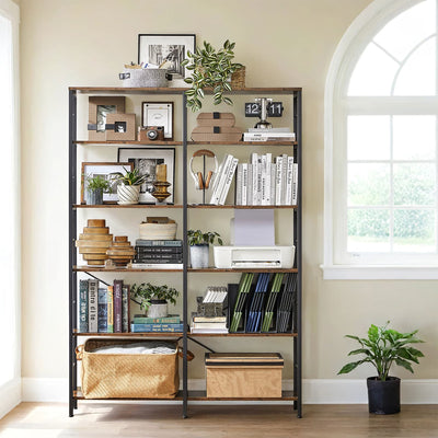 6 Tier Tall Bookshelf and Storage Shelving Unit for Home and Office by Vasagle