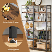 6 Tier Tall Bookshelf and Storage Shelving Unit for Home and Office by Vasagle
