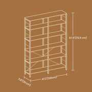 6 Tier Tall Bookshelf and Storage Shelving Unit for Home and Office by Vasagle