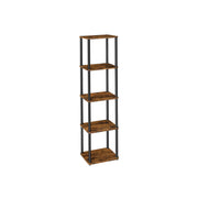Five Tier Storage Shelf with Easy Assembly and Sturdy Steel Frame by Vasagle
