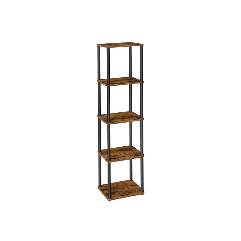 Five Tier Storage Shelf with Easy Assembly and Sturdy Steel Frame by Vasagle