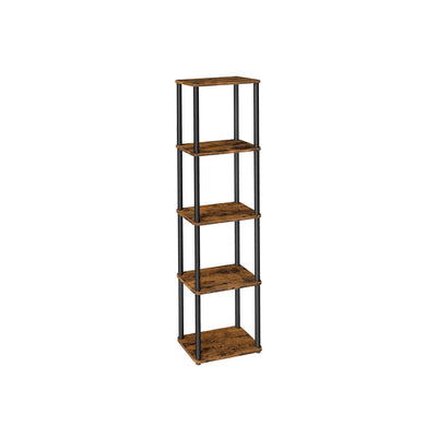 Five Tier Storage Shelf with Easy Assembly and Sturdy Steel Frame by Vasagle