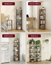 Five Tier Storage Shelf with Easy Assembly and Sturdy Steel Frame by Vasagle