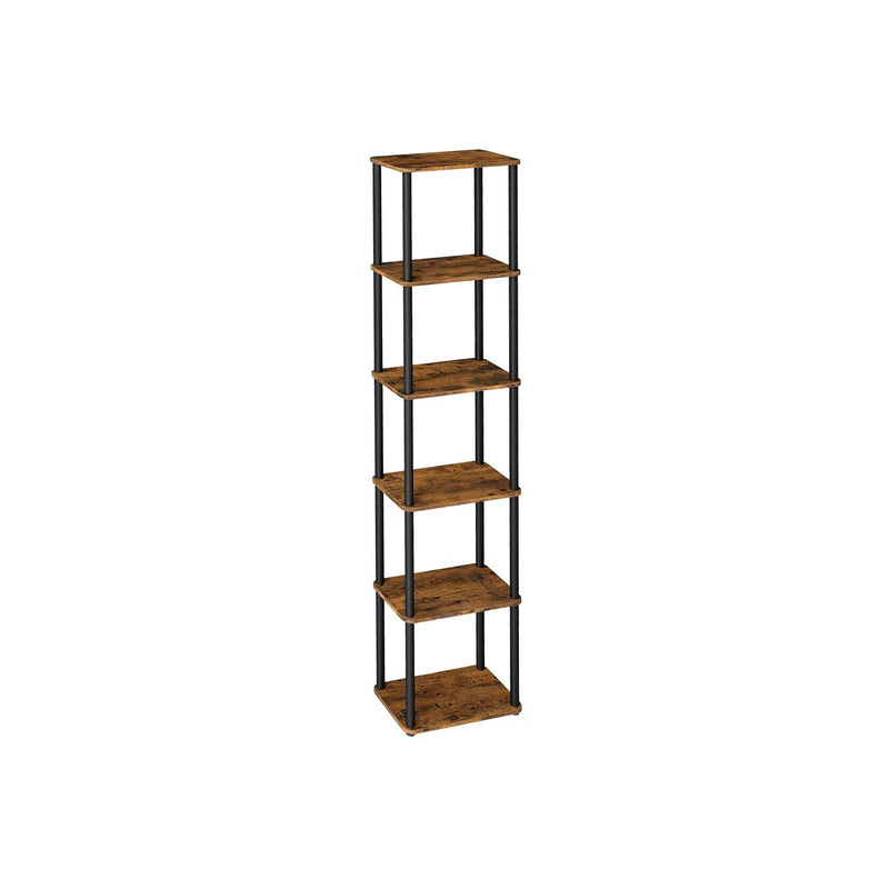 Six Tier Freestanding Storage Shelf with Easy Assembly for Home or Garage by Vasagle