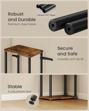 Six Tier Freestanding Storage Shelf with Easy Assembly for Home or Garage by Vasagle