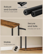 Five Tier Storage Shelf with Tool Free Assembly for Home or Garage by Vasagle