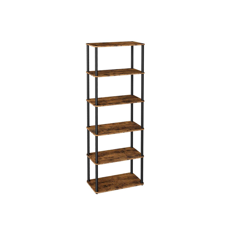 Six Tier Storage Shelf with Easy Assembly for Garage or Home Organisation by Vasagle