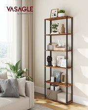 Six Tier Storage Shelf with Easy Assembly for Garage or Home Organisation by Vasagle