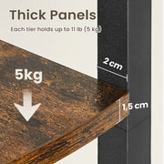 5 Tier Corner Shelf Unit Space Saving Storage for Plants Books and Decor by Vasagle