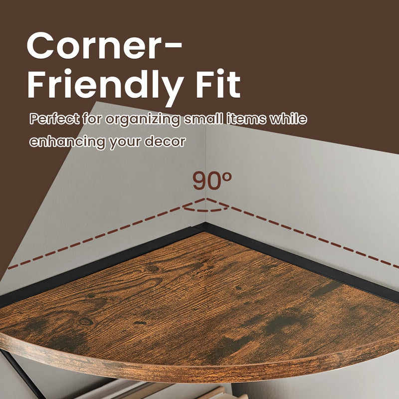 5 Tier Corner Shelf Unit Space Saving Storage for Plants Books and Decor by Vasagle