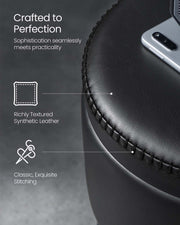 Ink Black Storage Ottoman Bench with 150 kg Load Capacity for Bedroom or Entryway by Vasagle