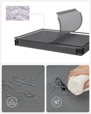 16 Cube Storage Organiser with Fabric Boxes in Slate Grey Ideal for Home or Office by Songmics