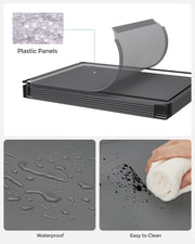 16 Cube Storage Organiser with Fabric Boxes in Slate Grey Ideal for Home or Office by Songmics