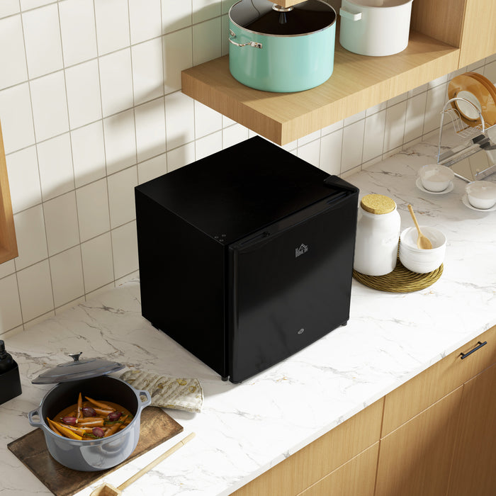 46 Litre Lockable Countertop Fridge in Black by HOMCOM