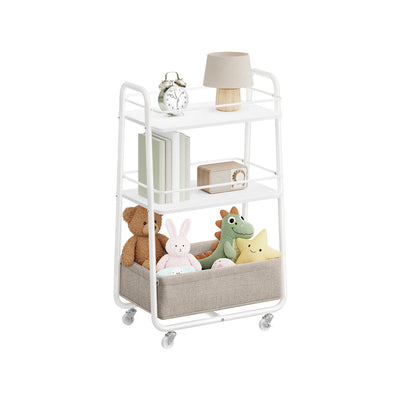 Storage Trolley with Basket on Wheels for Home Organisation by Vasagle VASAGLE