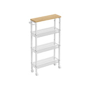Rolling Kitchen Cart with Storage Shelves and Locking Wheels Space Saving Design by Vasagle