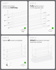 Black Shoe Bench with Cushioned Seat and Storage Shelf in Synthetic Leather by Vasagle