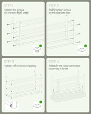 Shoe Bench with Cushioned Seat and Storage Shelf for Entryway or Hallway by Vasagle