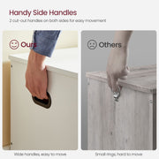 White Storage Bench with Lift-Top Compartment for Entryway or Bedroom by Vasagle