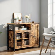 Sideboard Storage Cabinet with 3 Doors Ideal for Dining Room or Hallway by Vasagle