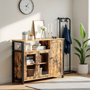 Sideboard Storage Cabinet with 3 Doors Ideal for Dining Room or Hallway by Vasagle