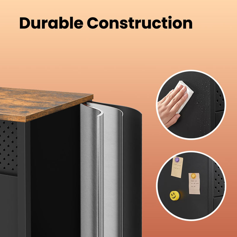 Floor Standing Storage Cabinet with Door and Adjustable Shelf for Home Organisation by Vasagle