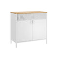 Freestanding Storage Cabinet with Double Doors and Adjustable Shelves for Home by Vasagle