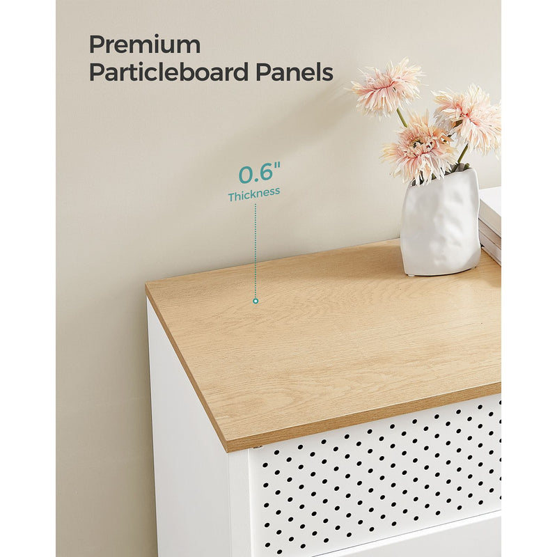 Freestanding Storage Cabinet with Double Doors and Adjustable Shelves for Home by Vasagle