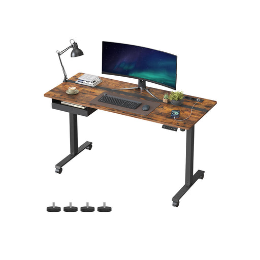 Electric Height Adjustable Standing Desk 140 x 60 cm Ergonomic Workstation by Vasagle