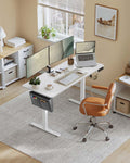 140x60cm Height Adjustable Office Desk Ergonomic Sit Stand Workstation by Vasagle