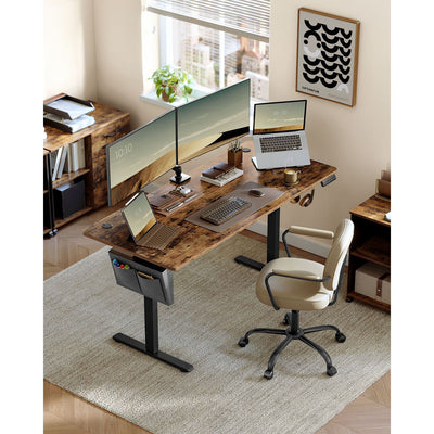 Electric Height Adjustable Desk with 4 Memory Presets 70 x 160 cm Sit Stand by Vasagle