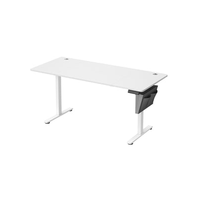 70x160 cm White Electric Height Adjustable Desk with 4 Memory Settings by Vasagle