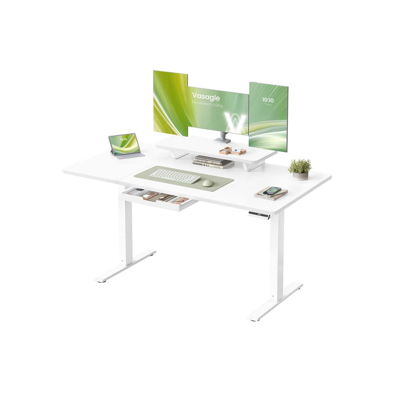 Electric standing desk with adjustable height and built in drawer VASAGLE