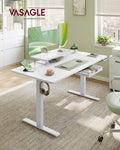 Electric standing desk with adjustable height and built in drawer VASAGLE