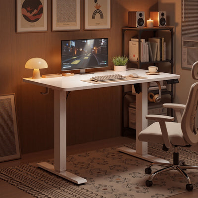 60x100cm Small Electric Standing Desk Height Adjustable For Home Office VASAGLE