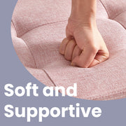 Pink Storage Ottoman Bench with Hidden Compartment for Bedroom or Hallway 76cm by Songmics