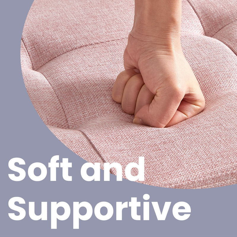 Pink Storage Ottoman Bench with Hidden Compartment for Bedroom or Hallway 76cm by Songmics